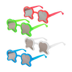 Sherman Kids Sunglasses Tooth Shaped Glasses, Assorted, S24103, 36/Pkg