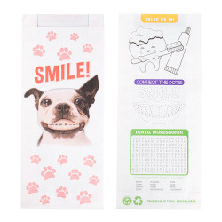 Full Color Pharmacy Bags Full Color Pharmacy Bags-Dog with Braces Design, 100/Pkg, S8643