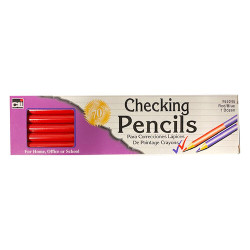 Checking Pencils Red/Blue Pencils, 12/Box