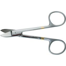 Infection ControlCrown Scissors Curved with Serrated Blade 4 1/2"