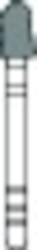 Infection ControlTaper Round End, Diamonds (849-856) 849-026C, Coarse, 5/Pkg.