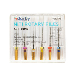 NiTi Rotary Files MT Assorted, 21 mm, 6/Pkg.