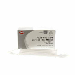 Infection ControlFluid-Resistant Earloop Masks White, 50/Box