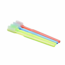 Disposable Toothbrush 47 Tufts, Assorted, Unpasted, 100/Box