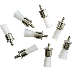 Infection ControlPolishing Brushes Screw White, Non-latex, 144/Pkg