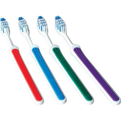 Infection ControlAdult Multi-Tuft Toothbrush Angled Soft, T-Grip, 72/Pkg.