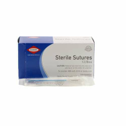 Silk Non-Absorbable Sutures 3/0, 1/2" Reverse Cutting, NCP-2, 18", 12/Box