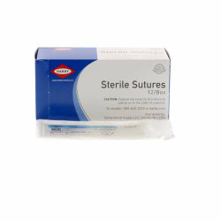 Silk Non-Absorbable Sutures 3/0, 1/2" Reverse Cutting, NJ-1, 18", 12/Box