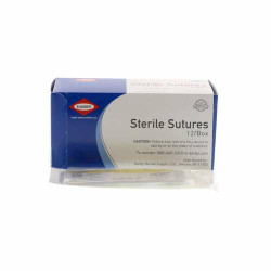 Plain Gut Sutures 1/2" Reverse, NX-1, 3/0, 18", 12/Box