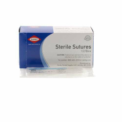 Infection ControlSilk Non-Absorbable Sutures 3/0, 1/2" Reverse Cutting, NX-1, 18", 12/Box