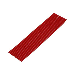 Utility Wax 3/16", Round Strips, Red, 75/Box