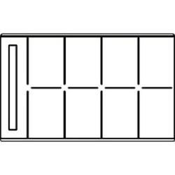 Pocket X-Ray Mounts Clear Pocket, 8V, 100/Pkg.