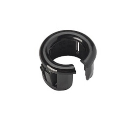 Heyco Snap-In Bushing, Black, 1/2"; Pkg of 5