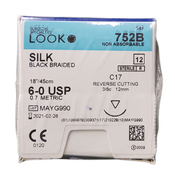 Suture 752B 6-0 Silk (LOOK) - exp. 08/2025 Suture 752B 6-0 Silk (LOOK) - exp. 08/2025
