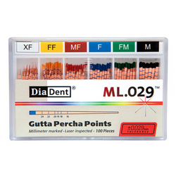 mm-Marked Gutta Percha Accessory Sliding Package, 100/Box
