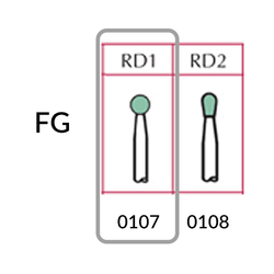 Dura Green Stones FG RD1 12/Pack