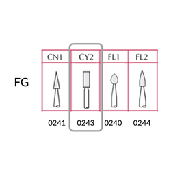 Dura White Stones FG CY2 12/Pack