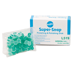Super-Snap Disks L519, Polishing (Fine), Green Mini 50/Pack