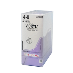 VICRYL COATED Suture, Violet, 4-0, FS-2, 18", 36/Box