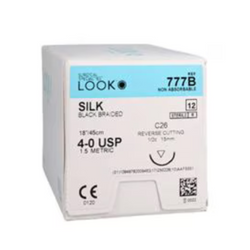 Sutures 4/0 Silk  777B