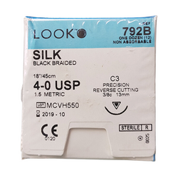Sutures 4/0 Silk C-16 792B