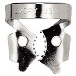 Rubber Dam Clamps (Ivory). Winged Left partially erupted, 3rd molar, 13a