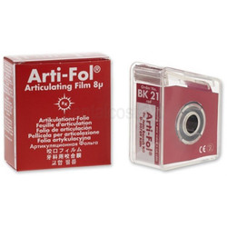 Bausch Arti-Fol, Ultra Thin 8 Microns, 22mm x 20 m Roll, Red