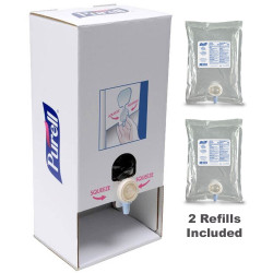 PURELL Hand Sanitizer Kit - 2 X 1000ml Bags & Recyclable Table Top Dispenser