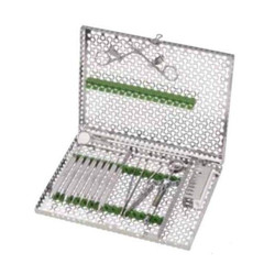 IMS Infinity Series Orthodontic Cassette SS Grn 4 Pliers & 3 Hand Instruments  (IMNORTHS9)