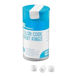 IMS Color Code Rings Refill White 50/Pk (IMS-1282)