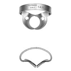 Rubber Dam Clamp Wingless Size W14A  (RDCMW14A)