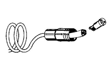 HP Tubing, 4 Hole w/CT, Asepsis Coiled Black