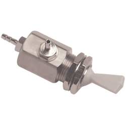 Toggle Valve, On/Off, 3-Way, Gray
