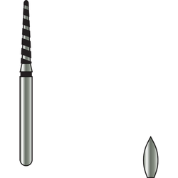 Alpen X1 Single Use Diamond Round End Taper 856-314-014-8.00-TC FG, 25 pcs