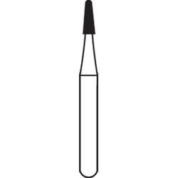 Alpen Carbide Bur 1702-315-1.60-4.10 Round End Cross Cut Tapered Fissure, 10 pcs
