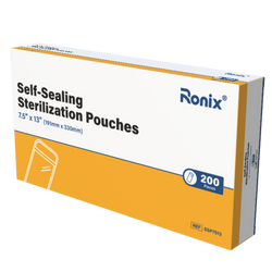 Self-Sealing Sterilization Pouches, 7.5" x 13", 200/Box