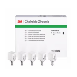 3M Chairside Zirconia Crown Block Refill 20mm Shade A2, 5/Box