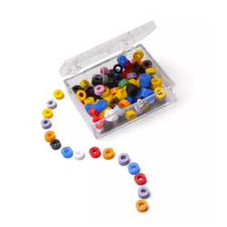 Code Rings Silicone Medical Grade 1/8" ID 1/8" Wide Brown Box of 50