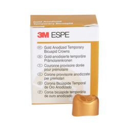 3M ESPE Gold Anodized Temporary Bicuspid Crown, 940526, first bicuspid, upper right, #6