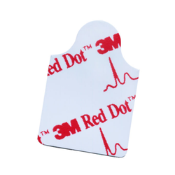 3M Red Dot Resting EKG Diagnostic Electrode, 2330, 10 per card, 10 cards per bag