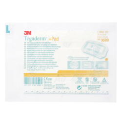 3M Tegaderm +Pad Film Dressing with Non-Adherent Pad, 3500 Series
