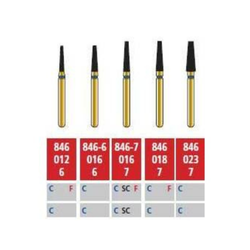 Alpen FG #846.018 Coarse Grit, Flat End Taper Diamond Bur, 5/Pack, R846C018FG