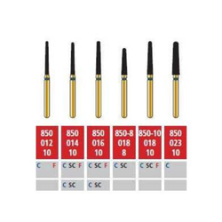 Alpen FG #850R.018 Coarse Grit, Round End Taper Diamond Bur, 5/Pack, R850RC018FG