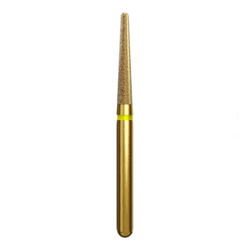 Alpen Multi-Use Multilayer Diamond Instruments, FG, Extra Fine, Yellow, Round End Taper, # 856, 5/Pack