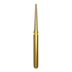 Alpen Multi-Use Multilayer Diamond Instruments, FG, Extra Fine, Yellow, Round End Taper, # 856, 5/Pack