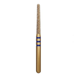Alpen Z-Rex Zirconia Diamond Burs, FG, Medium, Round End Taper, Crown Cutting, 5/Pack
