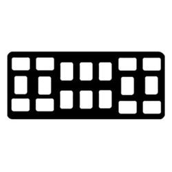 ADA Mount Standard 618C Grey 18 Window #2 Vert Bitewings 4-7/8" x 11-3/8" 100/pack