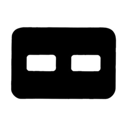 ADA Mount Pocket 402A Black 2 Window #0 Film 2.75" x 4" 100/pack