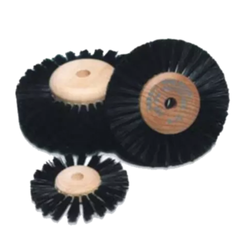 No. B20, 2 1/2" Diameter, 2 Converging Rows Abb-Rob Wood Hub Brush