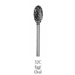 Egg/Oval (52C) Diamond Cut Fine HP Carbide Bur